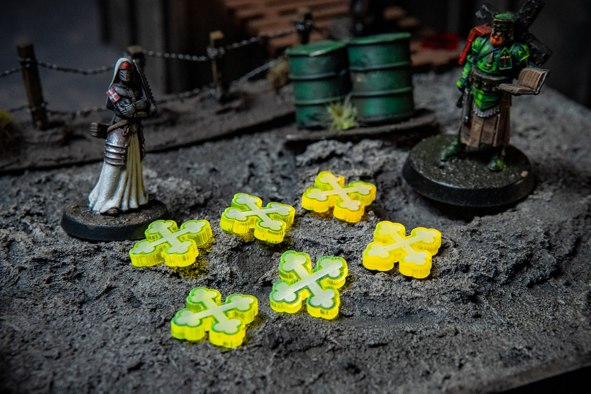 Trench Crusade Blessing Markers - Holy and Unholy