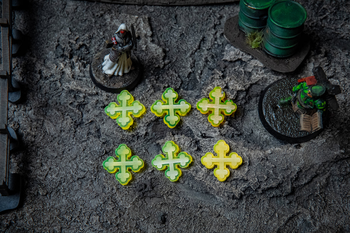 Trench Crusade Blessing Markers - Holy and Unholy