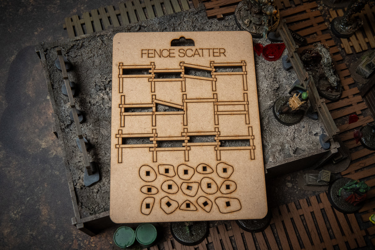 Wooden Fence Scatter Terrain 28mm