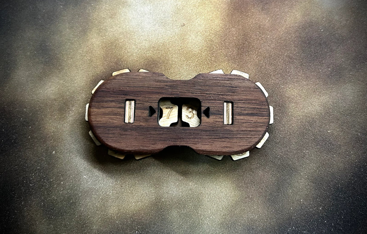 Walnut and Ash Hardwood Life Tracker