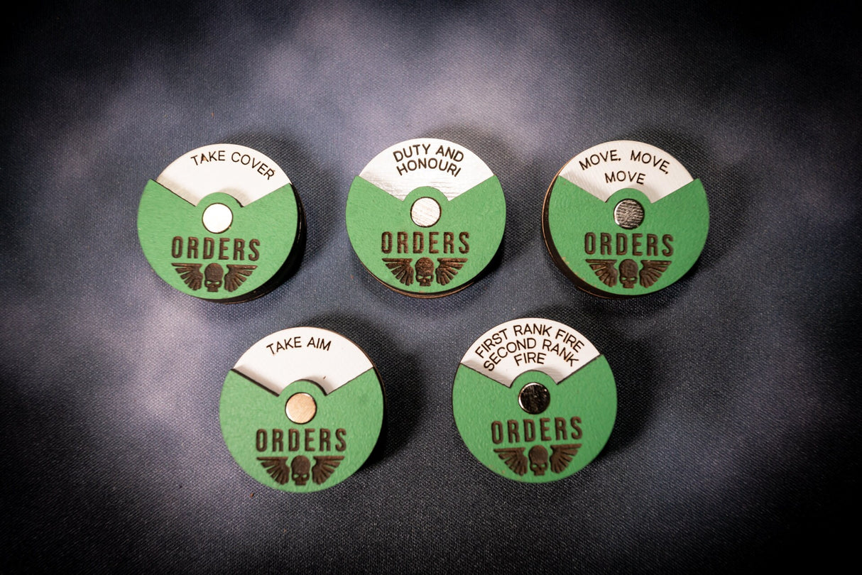 Order Dials for Astra Militarum (Imperial Guard) 5 pack