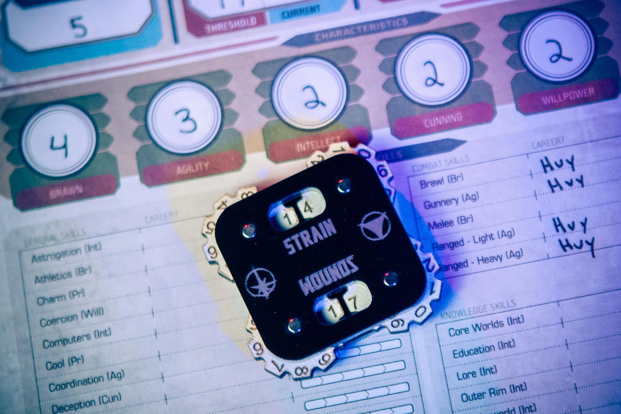 Wound and Strain Tracker for Star Wars RPG
