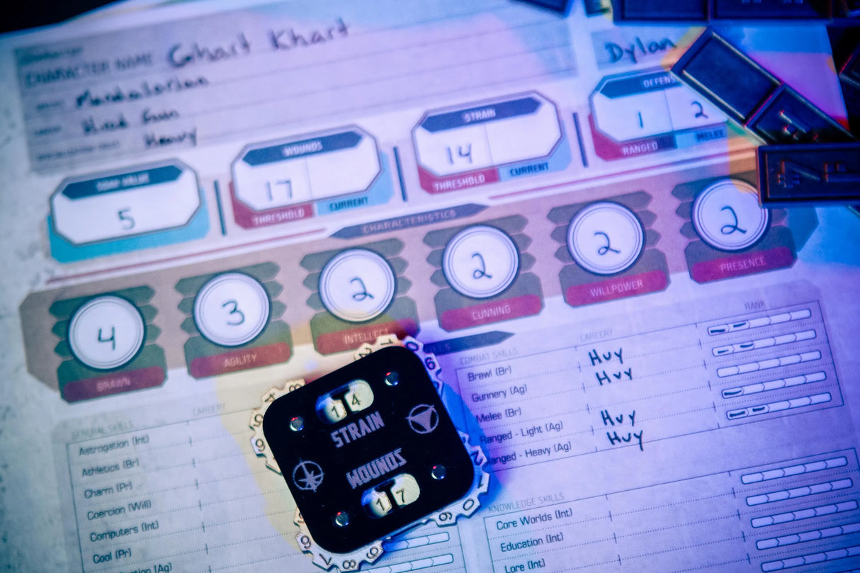 Wound and Strain Tracker for Star Wars RPG
