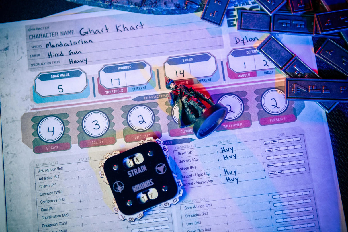 Wound and Strain Tracker for Star Wars RPG