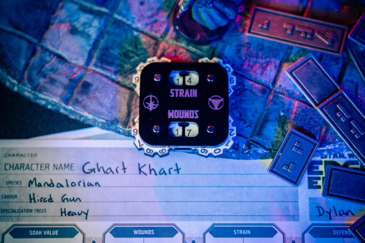 Wound and Strain Tracker for Star Wars RPG
