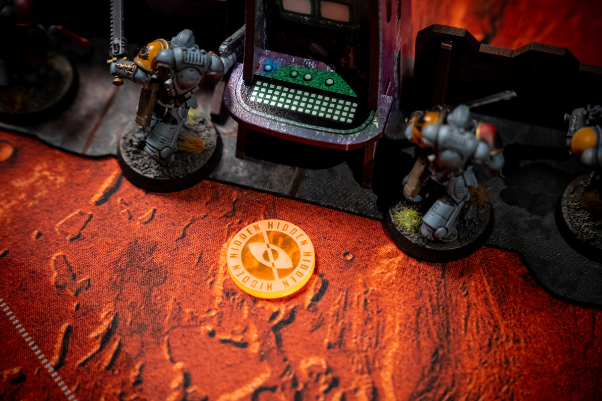 Hidden Tokens for 11th edition WH40k Set of 10