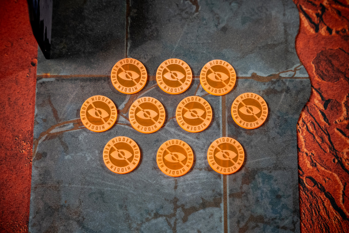Hidden Tokens for 11th edition WH40k Set of 10