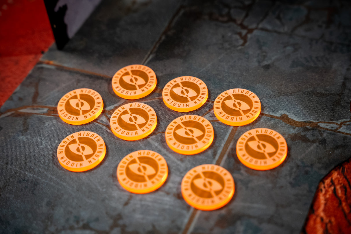 Hidden Tokens for 11th edition WH40k Set of 10