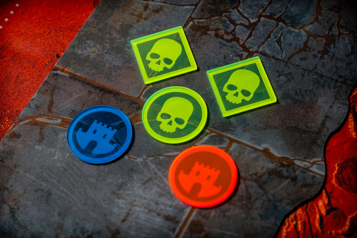 Objective Point Markers compatible with WH40k 11th Edition